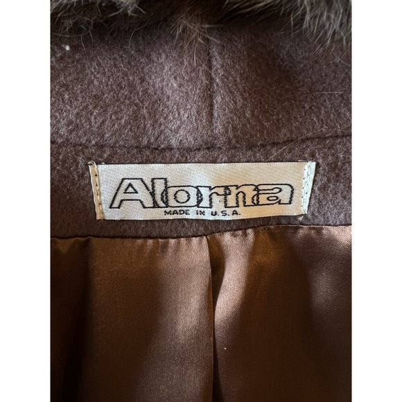 Vintage Alorna 100% Wool Jacket Coat by Forstmann Overcoat Size Large - Picture 15 of 15